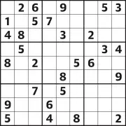 Guardian Sudoku 7,340 Easy: Complete the Grid with Numbers 1-9