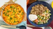 Katie Lolas shares budget-friendly beef pasta bake and mujadara recipes