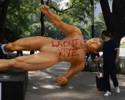 Mexico Striking Teachers Vandalize World Cup Mannequins in Protest