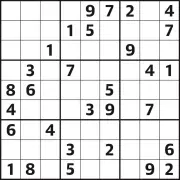 Sudoku 7,341 Medium Puzzle from The Guardian