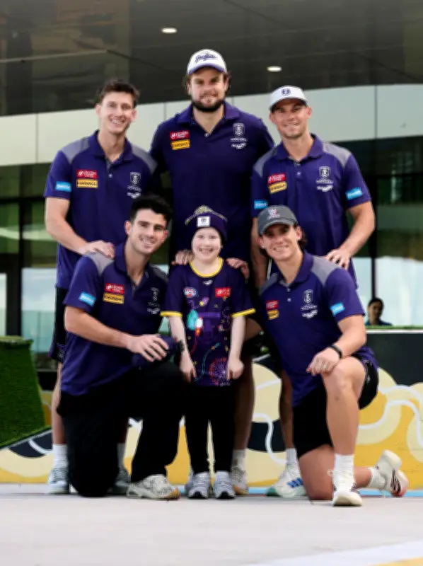 7yo cancer survivor Paige McKay inspires Dockers' Starlight Purple Haze Game