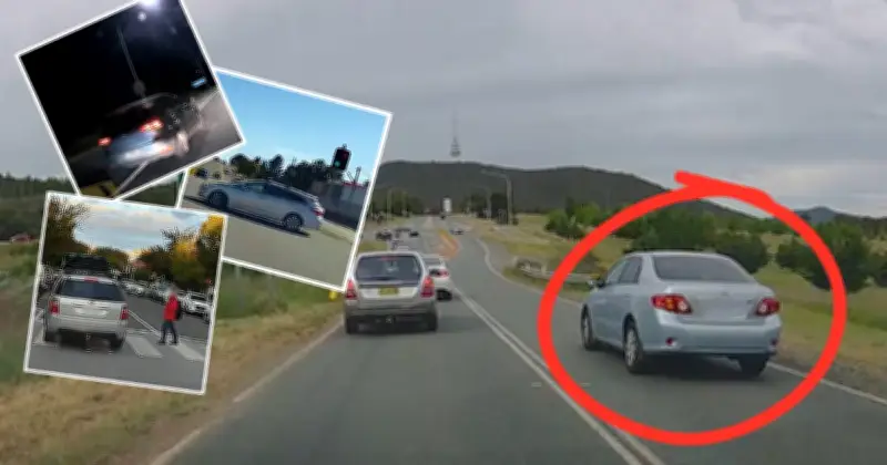 ACT Police Fine Canberra Drivers Caught on Dashcam Videos