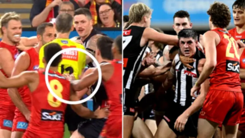 Brayden Maynard explains role in AFL brawl that caught umpire