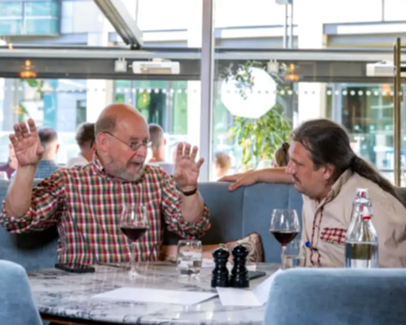 Dining Across the Divide: English Democrats Voter and Retired Tutor Find Common Ground