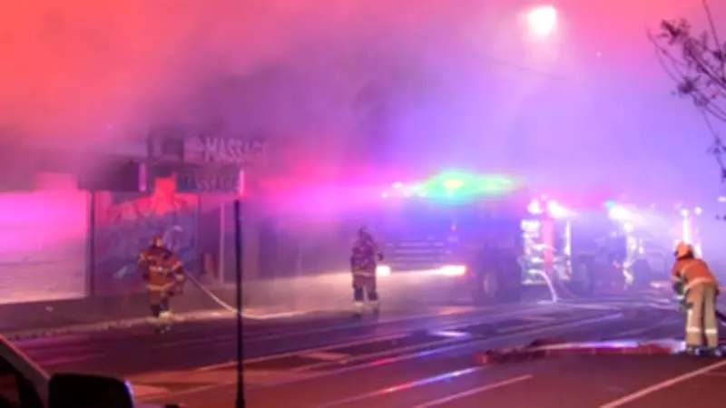 Five Melbourne Shops Destroyed in Arson Attack in Richmond