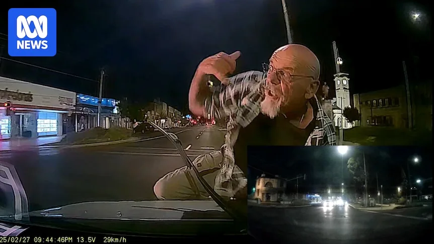 Motorcyclist banned after clinging to car bonnet in road rage incident