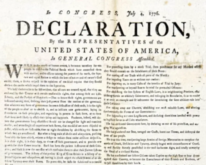 Rare US Declaration of Independence Copy Found in UK Archives