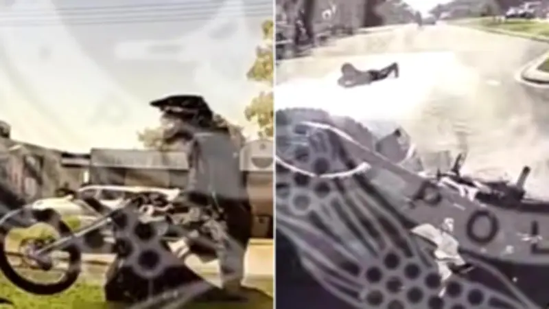 Teen E-Bike Rider Crashes After High-Speed Police Escape