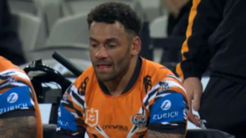 Wests Tigers Finals Hopes Fade After Api Koroisau Injury in Loss to Dragons
