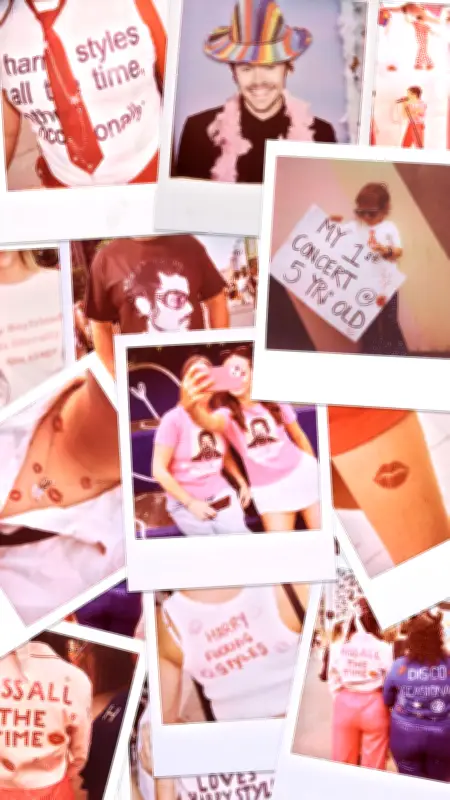 Wit, Flair, Fun: Harry Styles Fans in Polaroids