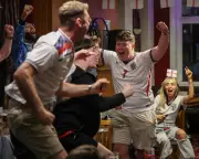 England Fans Stay Up Late for World Cup Game in Mexico