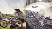 Teen E-Bike Rider Crashes After High-Speed Police Escape